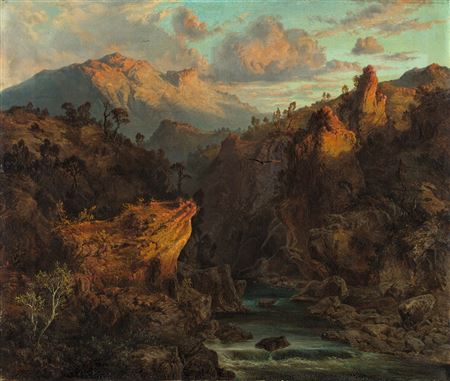 Sample artwork by Albert Ludwig Trippel (1813 - 1854), known for landscape, marine, and architectural painting - View similar artists and auction records