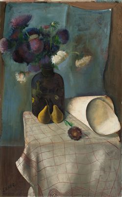 „Stilleben mit Astern und Birnen"