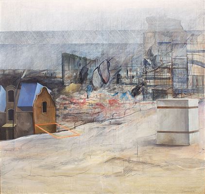 Sample artwork by Peter Ackermann (1934 - 2007), known for landscape painting, teaching - View similar artists and auction records
