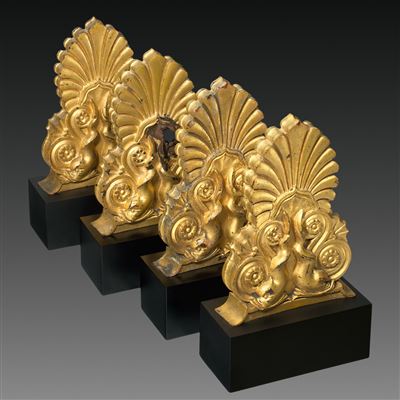 Four palmettes from a fountain from the Gewerbeinstitut Berlin by Karl Friedrich Schinkel - Auction record, sale price, and art valuation. Compare with similar artists and explore comparable artworks.