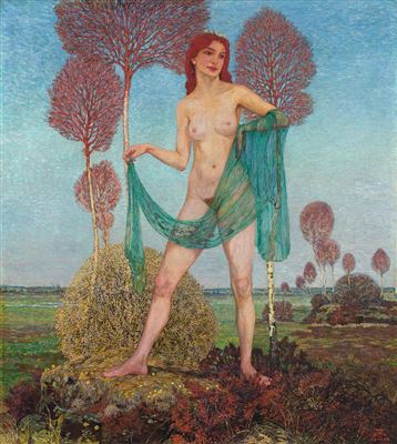 „Kommender Frühling" by Heinrich Vogeler - Auction record, sale price, and art valuation. Compare with similar artists and explore comparable artworks.