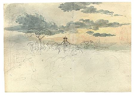 Wolken über Ariccia