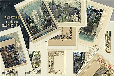 34 sketches for the book „Märchen-Strauß für Kind und Haus"
