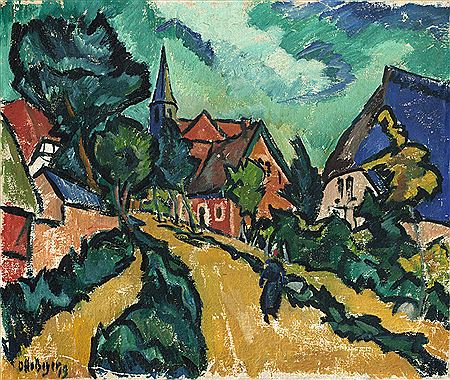 Dorfstraße by Otto Beyer - Auction record, sale price, and art valuation. Compare with similar artists and explore comparable artworks.