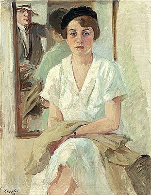 Sample artwork by Ernst Oppler (1867 - 1929), known for coastal view, landscape, still life, genre, portrait, cityscape and figure painting - View similar artists and auction records