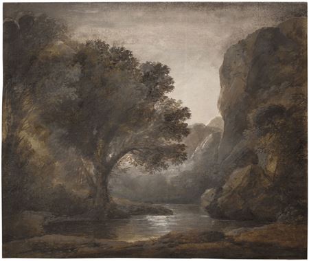 Mountain landscape with lake