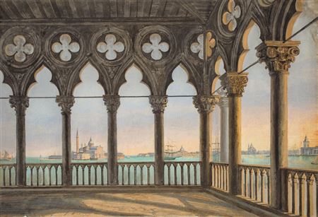 View from the Palazzo Ducale in Venice by Benno Friedrich Tormer - Auction record, sale price, and art valuation. Compare with similar artists and explore comparable artworks.