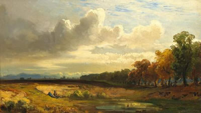 Sample artwork by Caesar Metz (1823 - 1895), known for painting - View similar artists and auction records