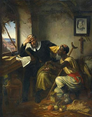 The portugese national poet Luis Vaz de Camoes (1524/25-1580). Presumably during his time in africa(Ceuta?). by Theobald Reinhold Freiherr von Oer - Auction record, sale price, and art valuation. Compare with similar artists and explore comparable artworks.
