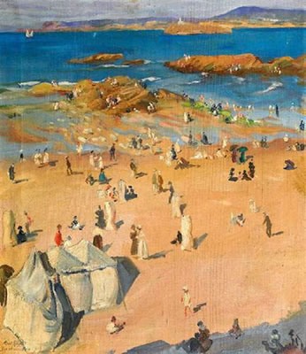 Beach-scene near Santander