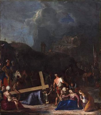 The bearing of the cross by Johann Heinrich Schonfeld - Auction record, sale price, and art valuation. Compare with similar artists and explore comparable artworks.