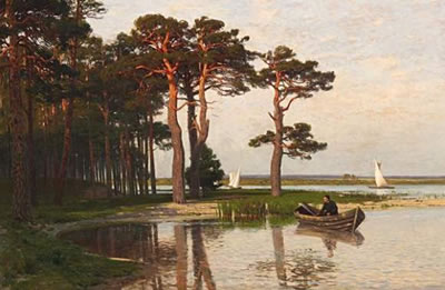 Lagoon landscape by the baltic sea by Julius Wentscher - Auction record, sale price, and art valuation. Compare with similar artists and explore comparable artworks.