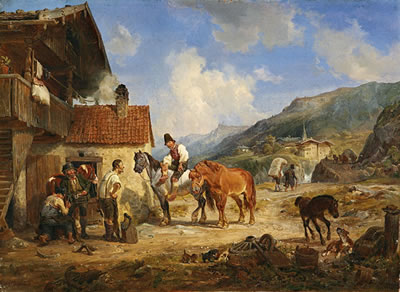 At the blacksmith by Hermann Kauffmann Sr - Auction record, sale price, and art valuation. Compare with similar artists and explore comparable artworks.