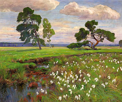 Sommertag in Moorbruch by Franz Schreyer - Auction record, sale price, and art valuation. Compare with similar artists and explore comparable artworks.