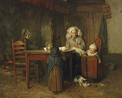 Interior with family