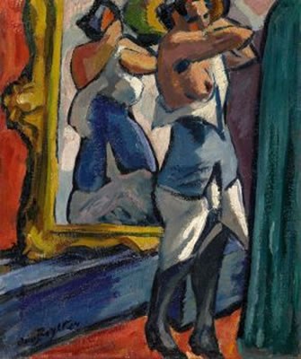 Bei der Toilette