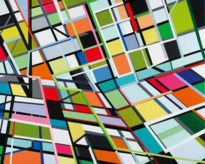 Sample artwork by Torben Giehler (Born 1973), known for geometric abstract landscapes - View similar artists and auction records