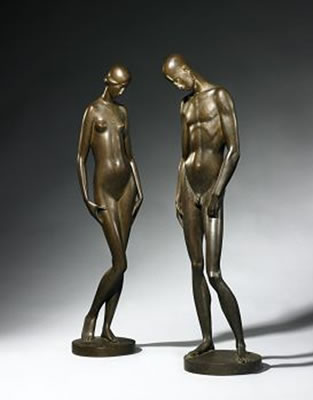 Adam and Eve by Josef Enseling - Auction record, sale price, and art valuation. Compare with similar artists and explore comparable artworks.