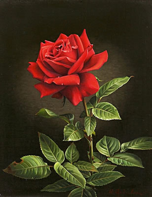 Rote Rose by Wolfgang Grunberg - Auction record, sale price, and art valuation. Compare with similar artists and explore comparable artworks.