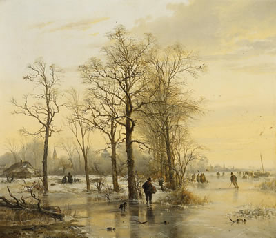Sample artwork by Abraham Van Der Wayen Pieterszen (1817 - 1880), known for landscape, rural genre painting - View similar artists and auction records