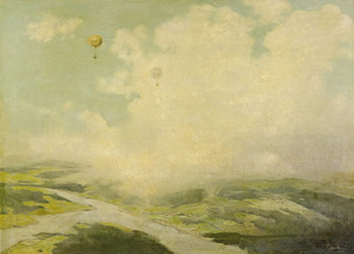The Rhine as seen from a hot air balloon by Carl Deiker - Auction record, sale price, and art valuation. Compare with similar artists and explore comparable artworks.