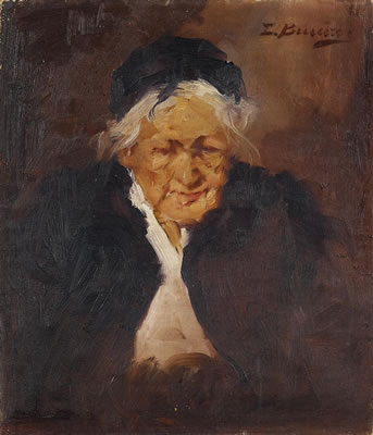 Portrait of an old woman