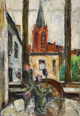 Flower still life by the window by Hans Bottcher - Auction record, sale price, and art valuation. Compare with similar artists and explore comparable artworks.