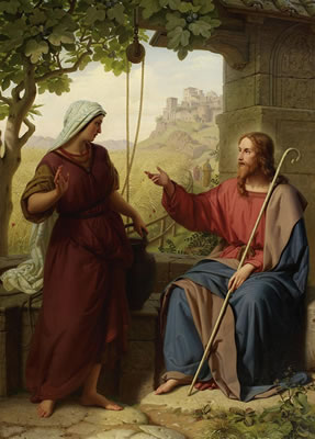 Christ and the Samaritan by the well