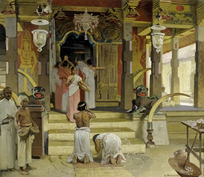In an Indian temple