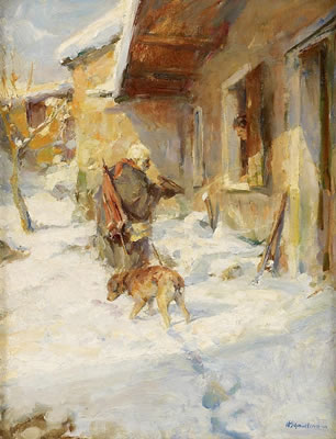 Bettler am Gehöft. by Hermann Schmidtmann - Auction record, sale price, and art valuation. Compare with similar artists and explore comparable artworks.