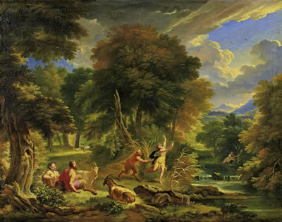 Mythological scene.