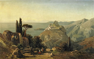 Sicilian coastal landscape.