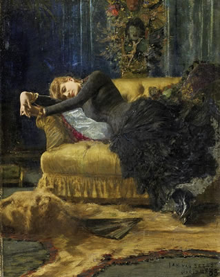 Portrait of a young woman.