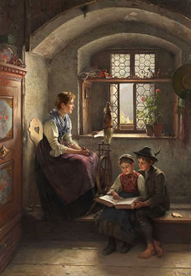 Kinder in der Stube