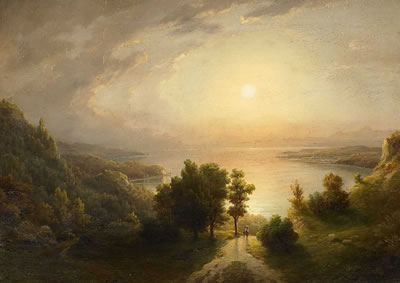 Abendstimmung am Bodensee by Friedrich Thurau - Auction record, sale price, and art valuation. Compare with similar artists and explore comparable artworks.