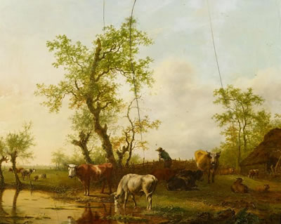 Bound Livestock in Farmhouse.