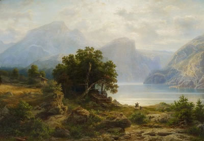Lake Achen in Tirol. by Franz Hengsbach - Auction record, sale price, and art valuation. Compare with similar artists and explore comparable artworks.