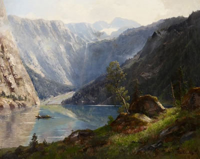 The Königssee in the Berchtesgadener Land.