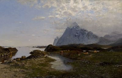 Wide Fjord Landscape.