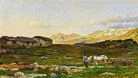 Builder with a Cart in the Broad Plain of Malovija.