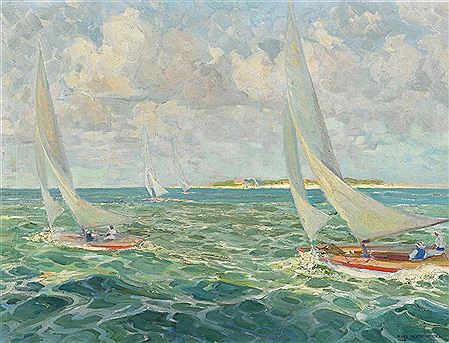 Yacht Race by the Coast.