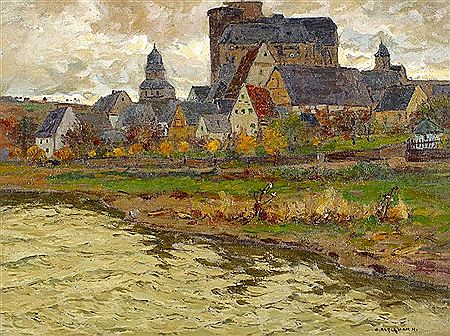 Runkel an der Lahn by Otto Ackermann - Auction record, sale price, and art valuation. Compare with similar artists and explore comparable artworks.