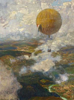 In a Captive Balloon above the Vosges.
