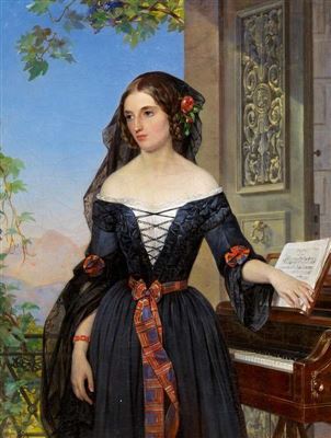 Portrait of Natalie Baggavut (?). by Pimen Nikitich Orlov - Auction record, sale price, and art valuation. Compare with similar artists and explore comparable artworks.