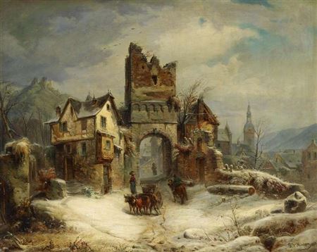 Cochem by the Moselle, before the reconstruction of the Reichsburg.