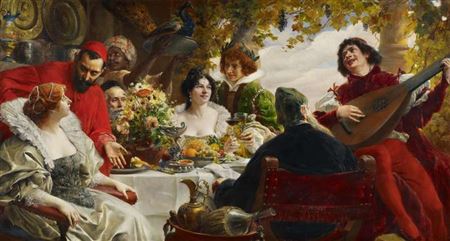 Florentine Party in Renaissance Costumes.