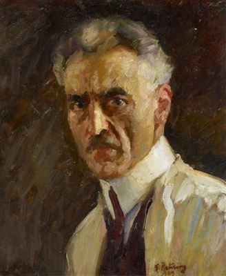 Portrait of Fritz Reusing: Self-Portrait.