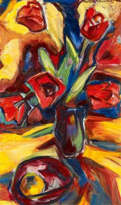 "Große rote Tulpen". 1937.