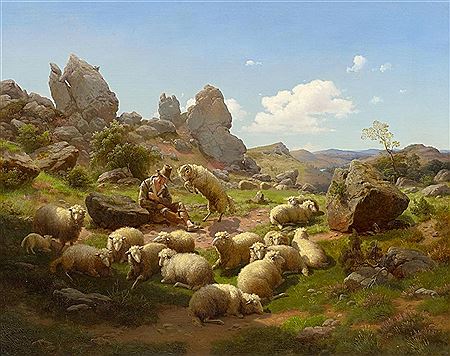 Schäfer und Herde in der Eifel by Georg Eduard Otto Saal - Auction record, sale price, and art valuation. Compare with similar artists and explore comparable artworks.