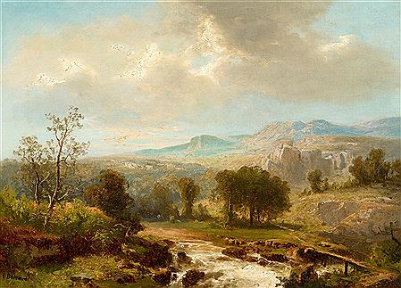 Summer Morning in the Mountains. by Joseph Bernardi - Auction record, sale price, and art valuation. Compare with similar artists and explore comparable artworks.